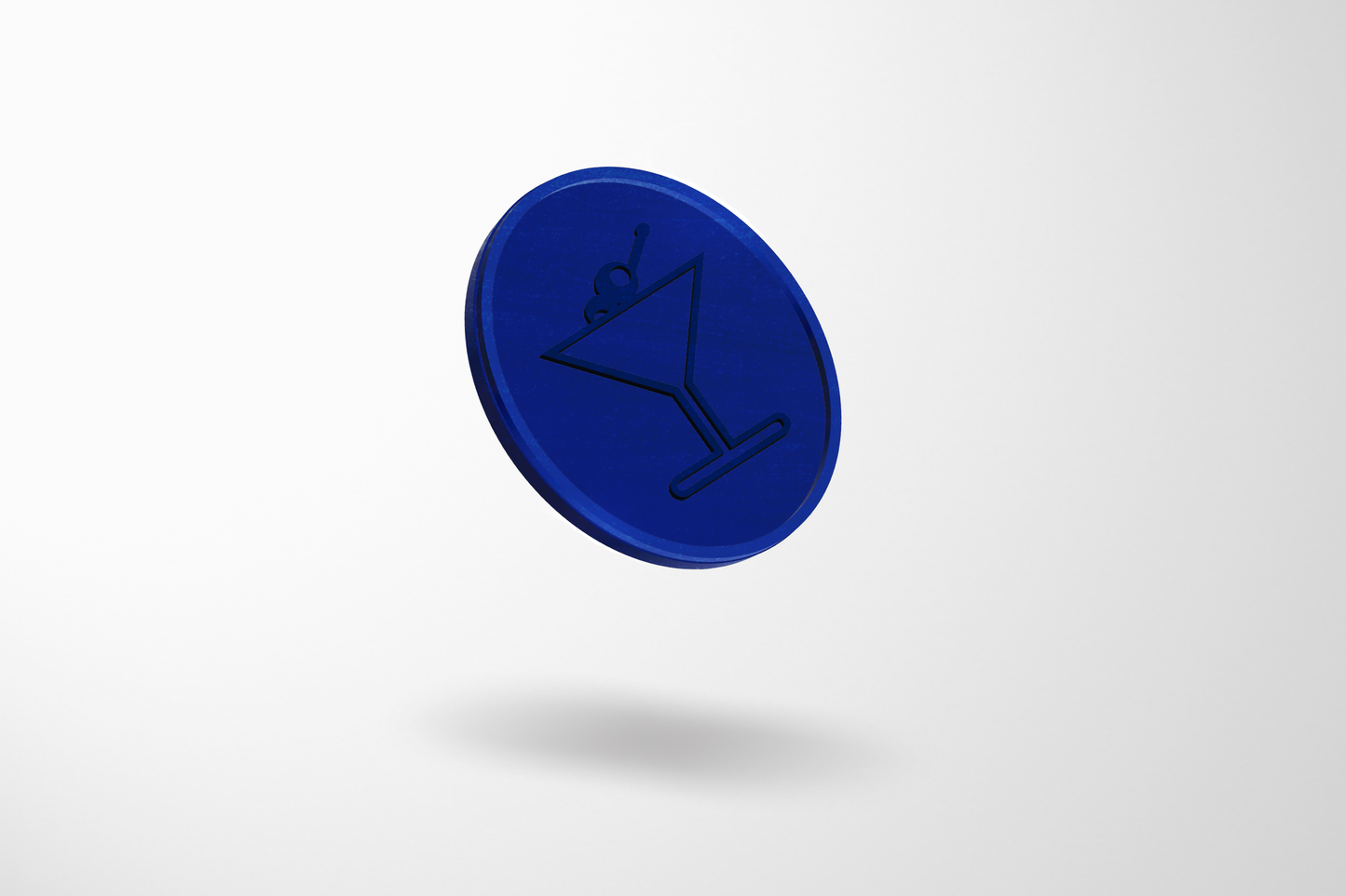A photo of Embossed Plastic Tokens in Stock from JM Band®. Purchase Tokens in Cocktail Blue here.