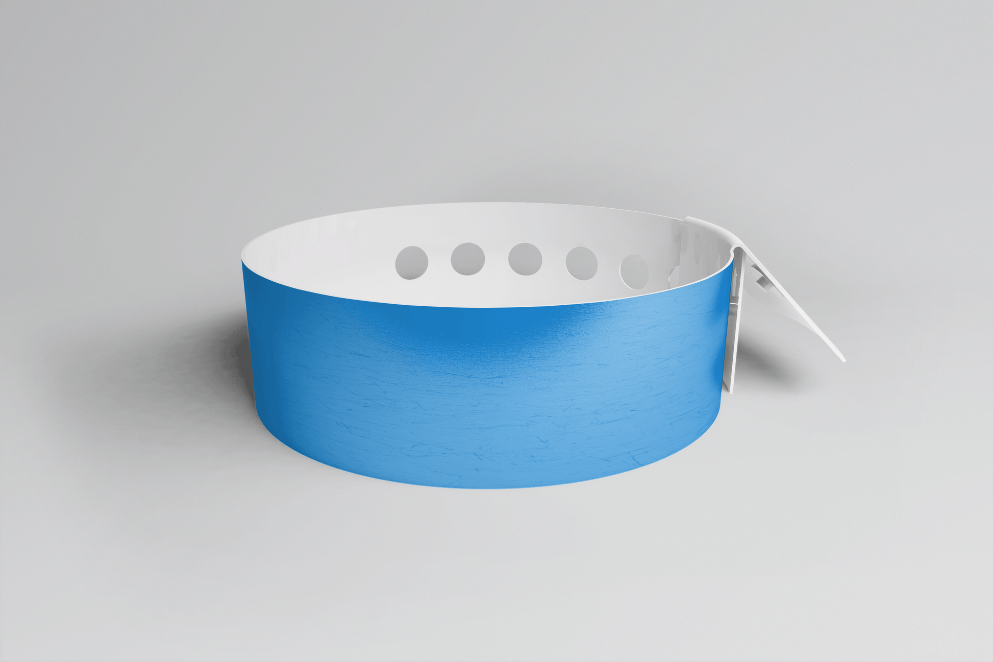 Plain L Shape - Plain Wristband Vinyl Wristbands JM Band® 1 Blue