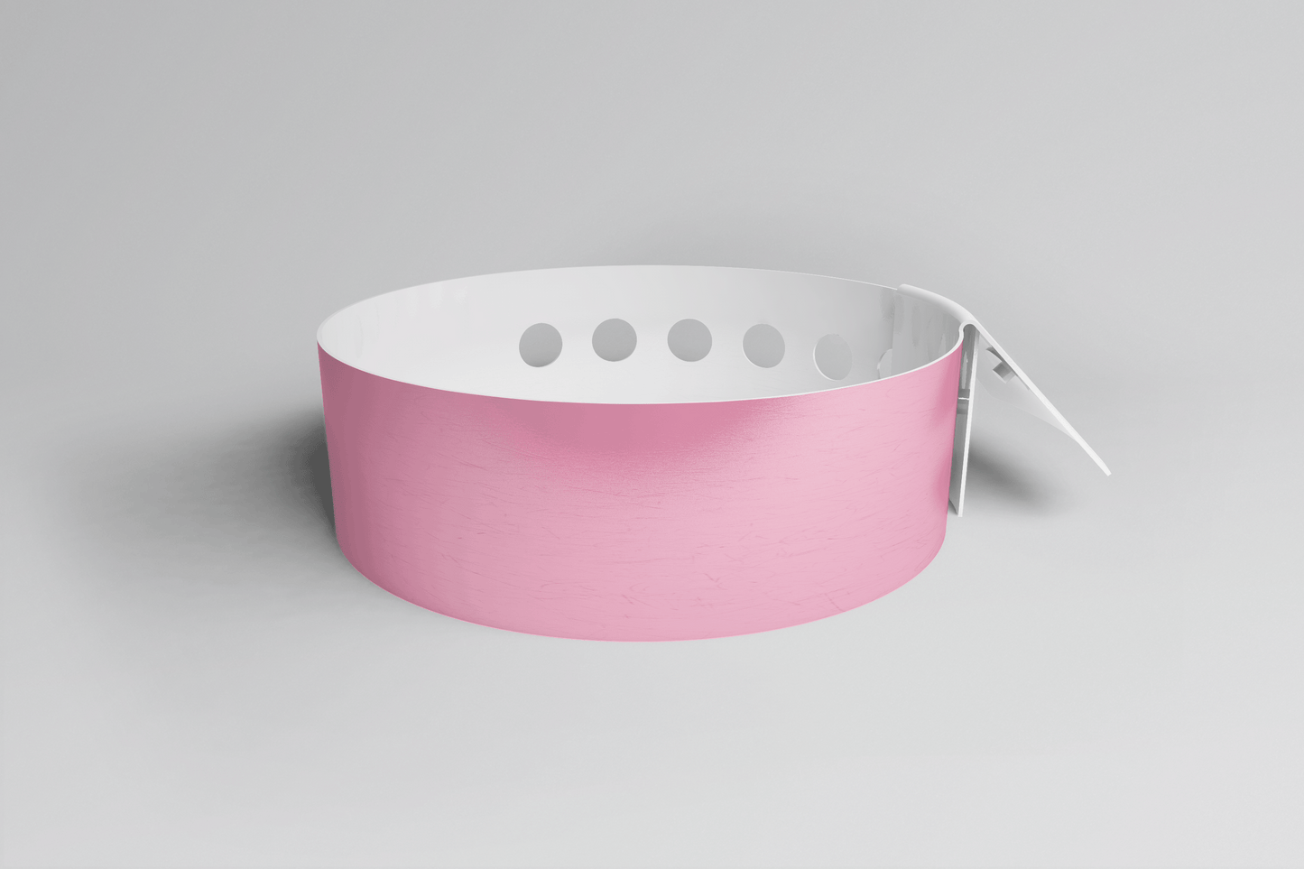 Plain L Shape - Plain Wristband Vinyl Wristbands JM Band® 1 Pink