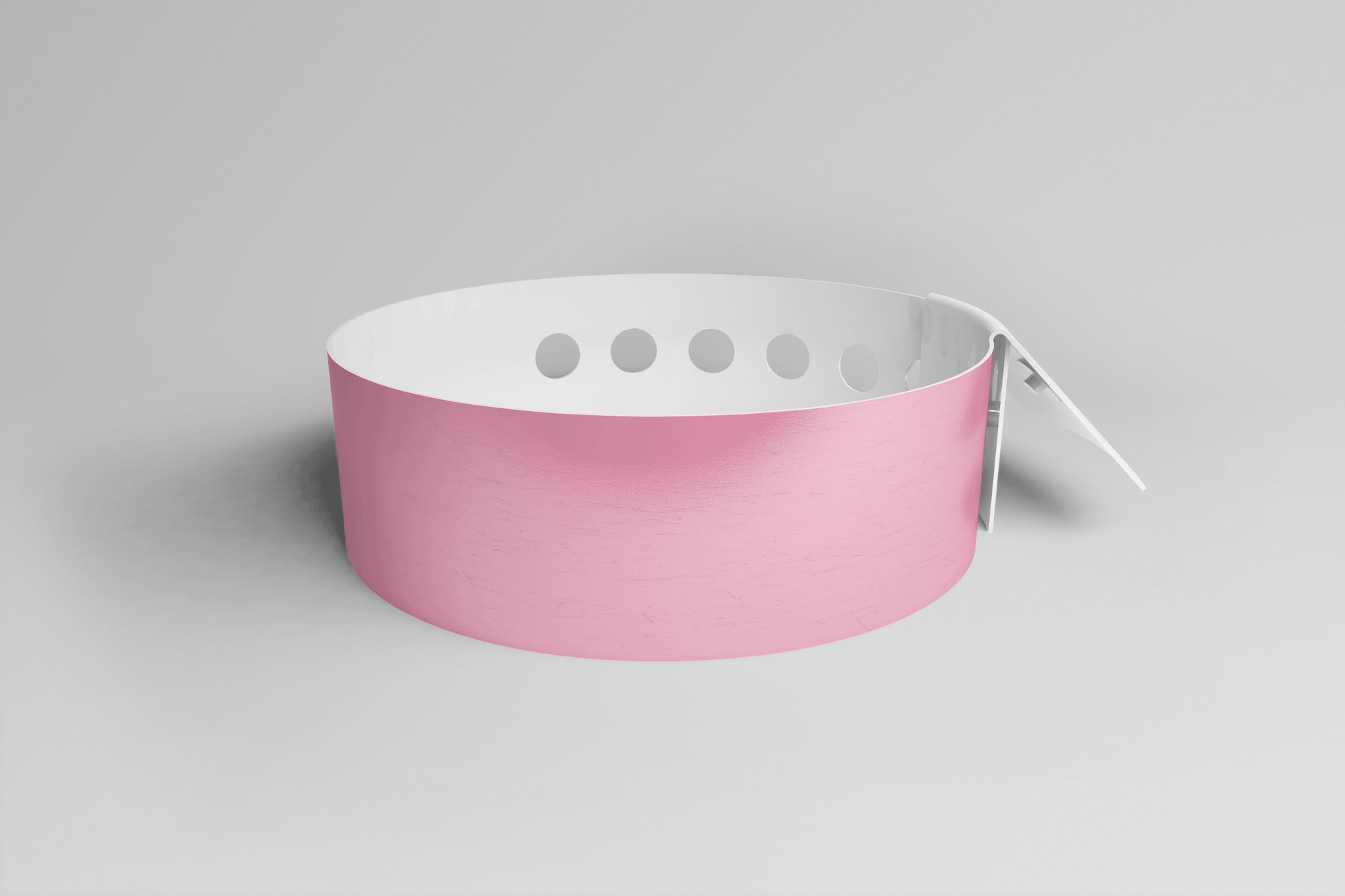 Plain L Shape - Plain Wristband Vinyl Wristbands JM Band® 1 Pink