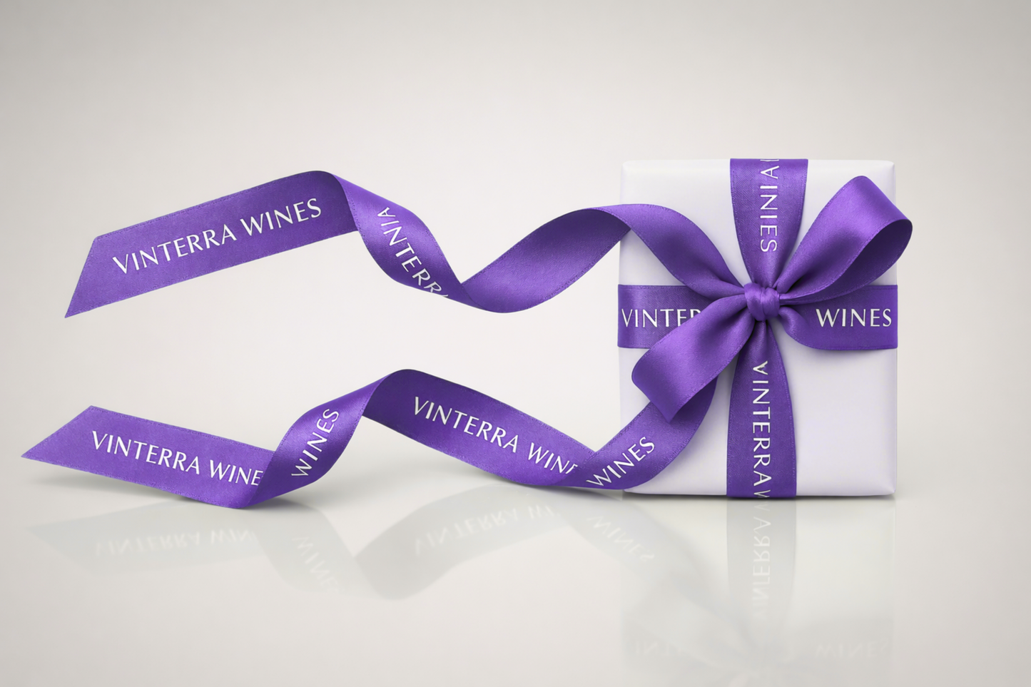 Ruban cadeau en satin ECO violet imprimé par JM Band®