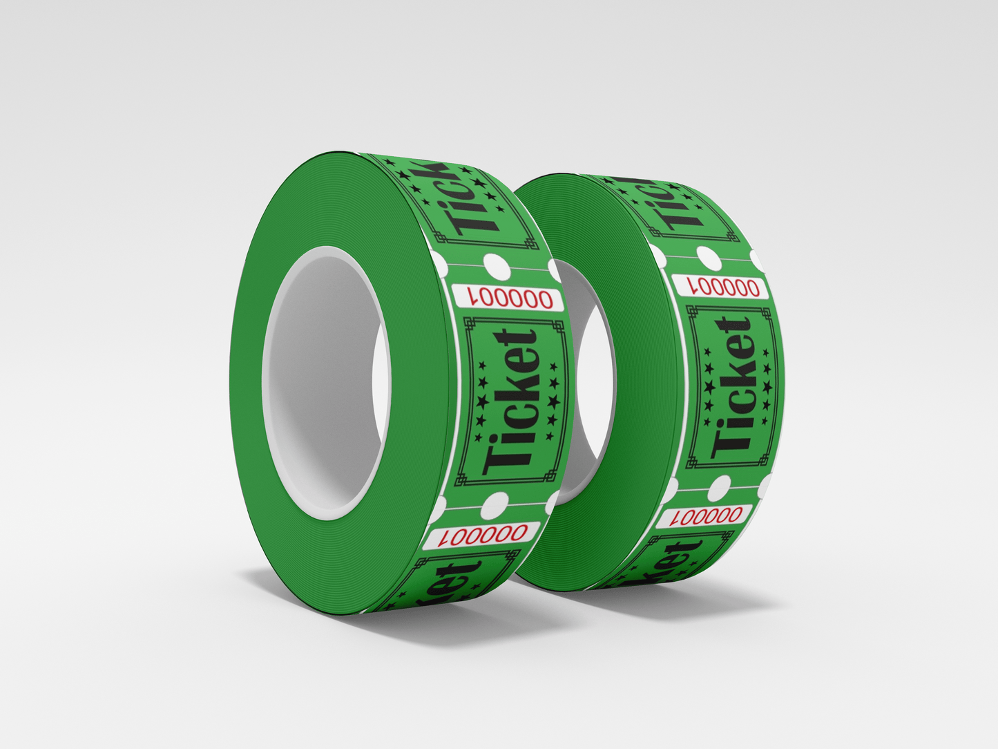 Admission Tickets Roll 1000 X 1 Tickets JM Band EU 1 Green
