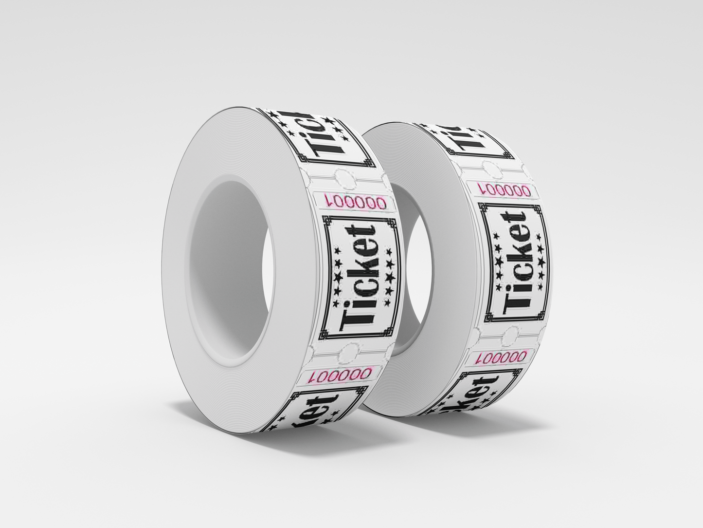 Admission Tickets Roll 1000 X 1 Tickets JM Band EU 1 White