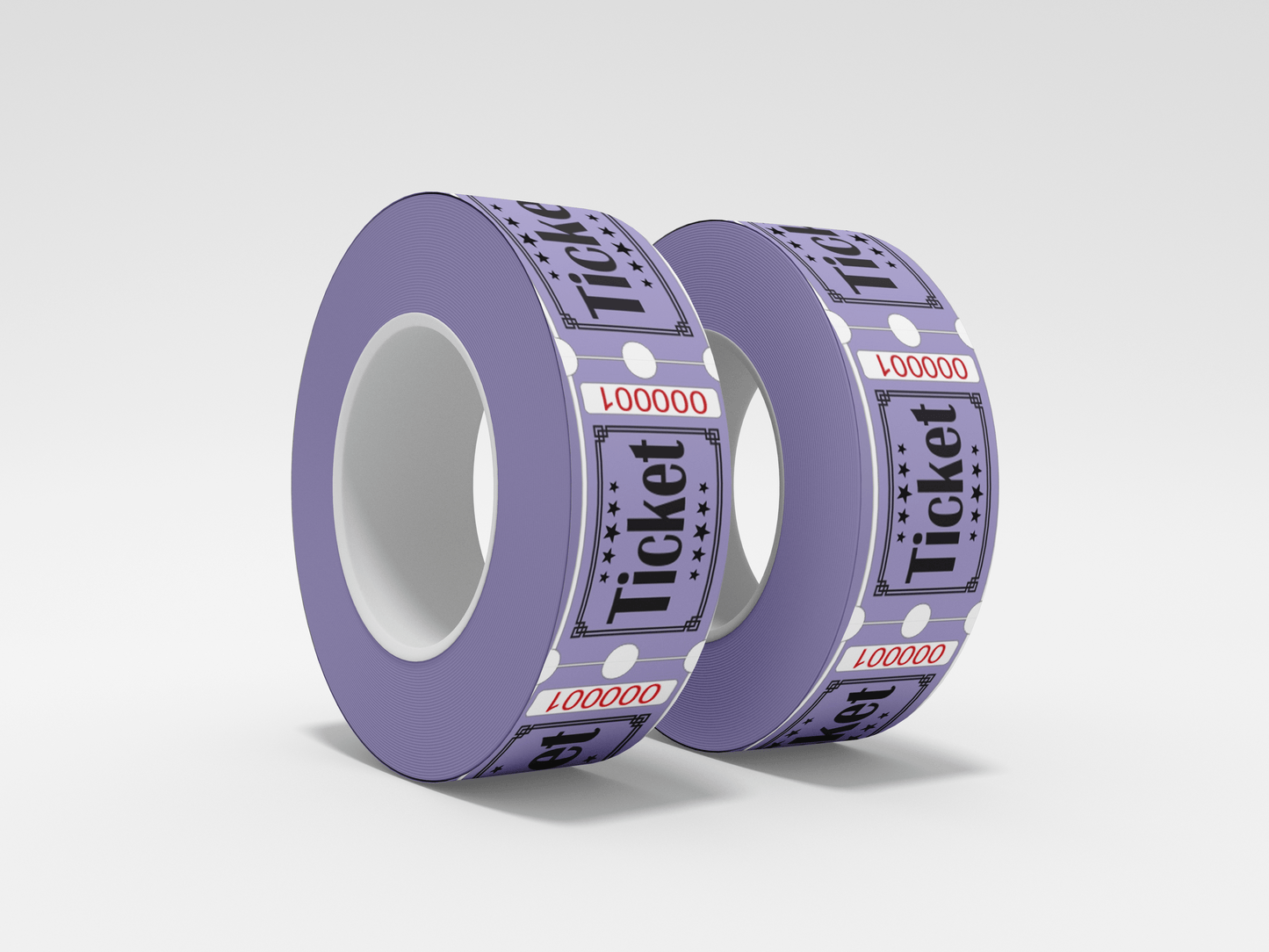 Admission Tickets Roll 1000 X 1 Tickets JM Band EU 1 Purple