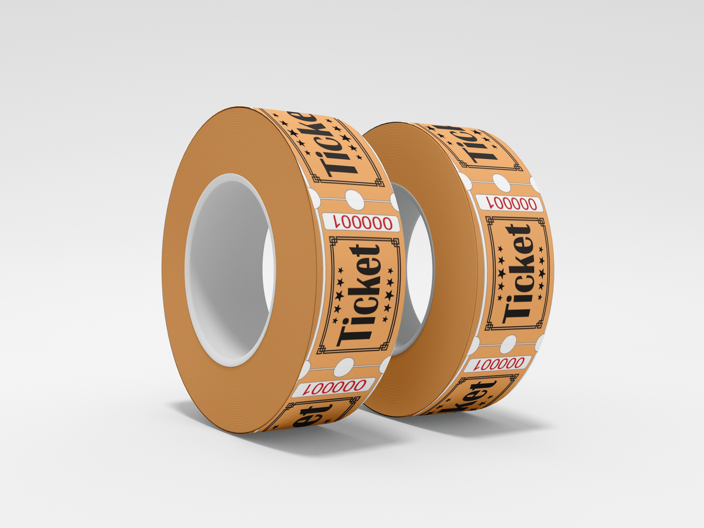 Admission Tickets Roll 1000 X 1 Tickets JM Band EU 1 Orange