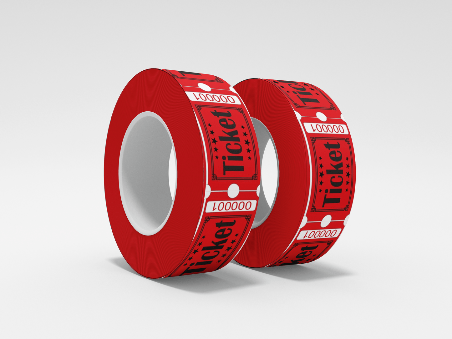 Admission Tickets Roll 1000 X 1 Tickets JM Band EU 1 Red