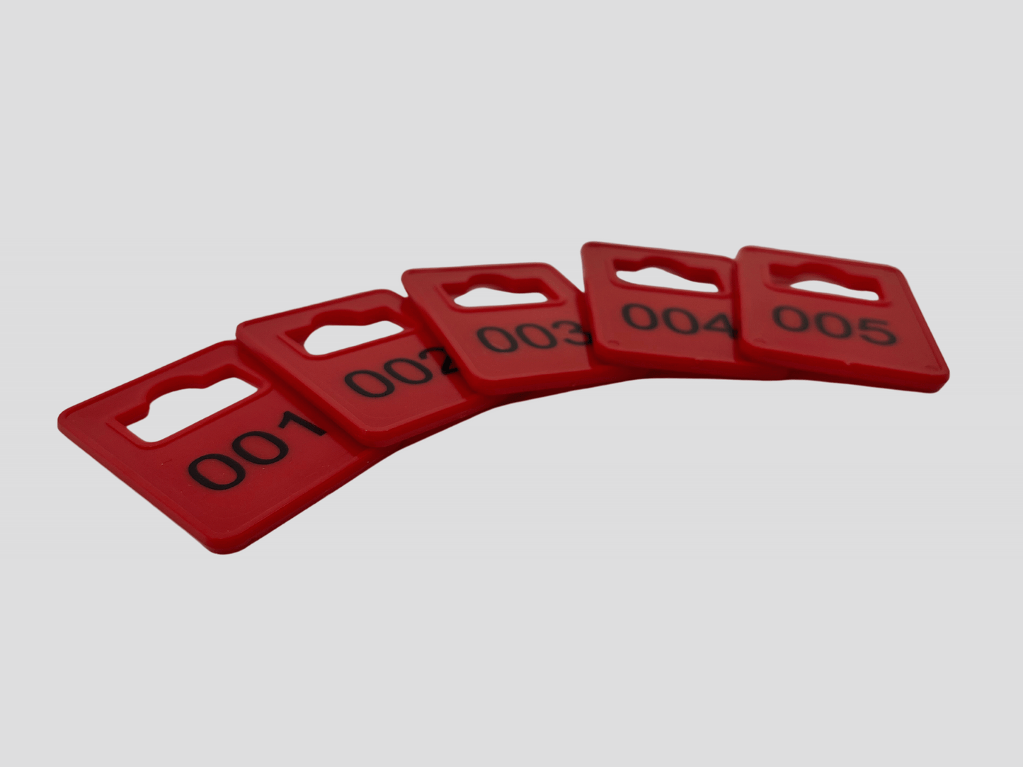 Plastic Cloakroom Numbers D 100 pcs Ticket JM Band®