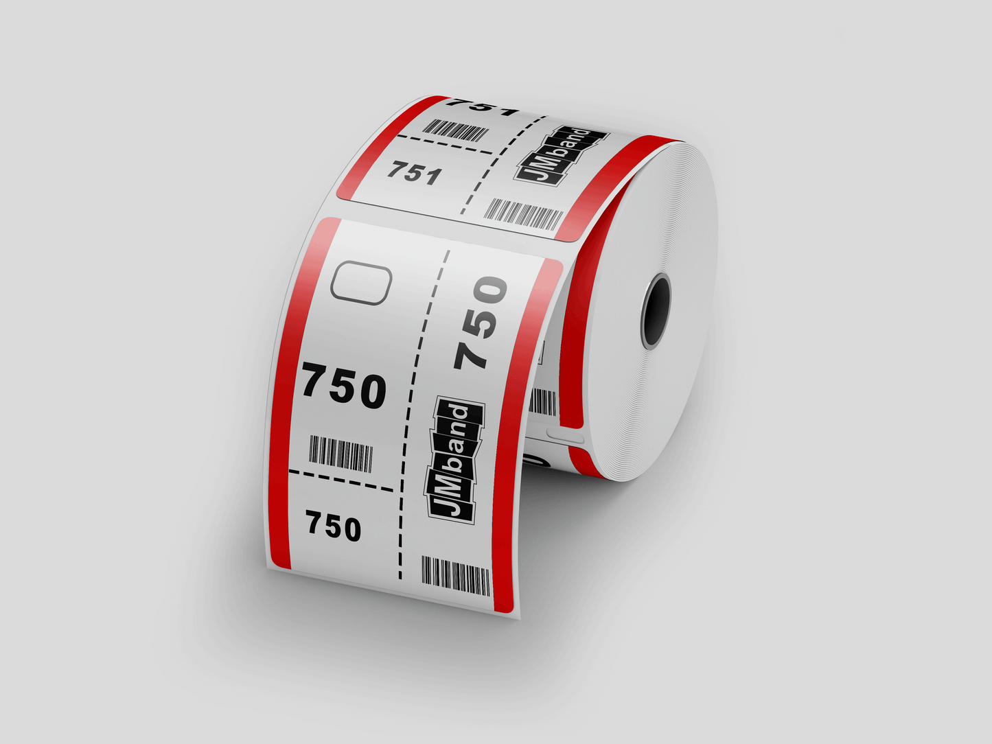3-Part Cloakroom Tickets with Print Tickets JM Band®