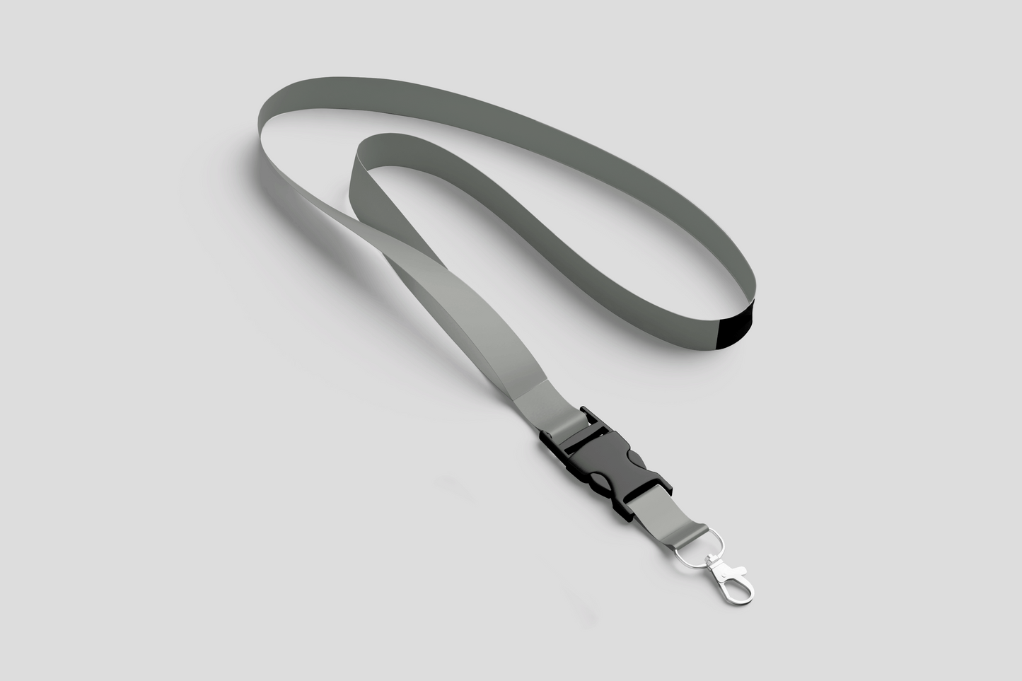 Plain Lanyards Lanyards JM Band EU 1 Gray