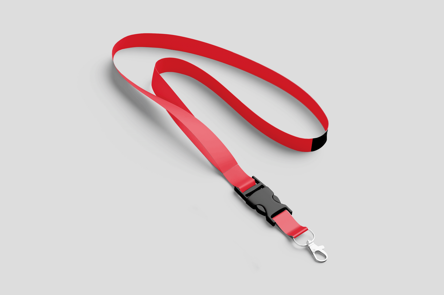 Plain Lanyards Lanyards JM Band EU 1 Red