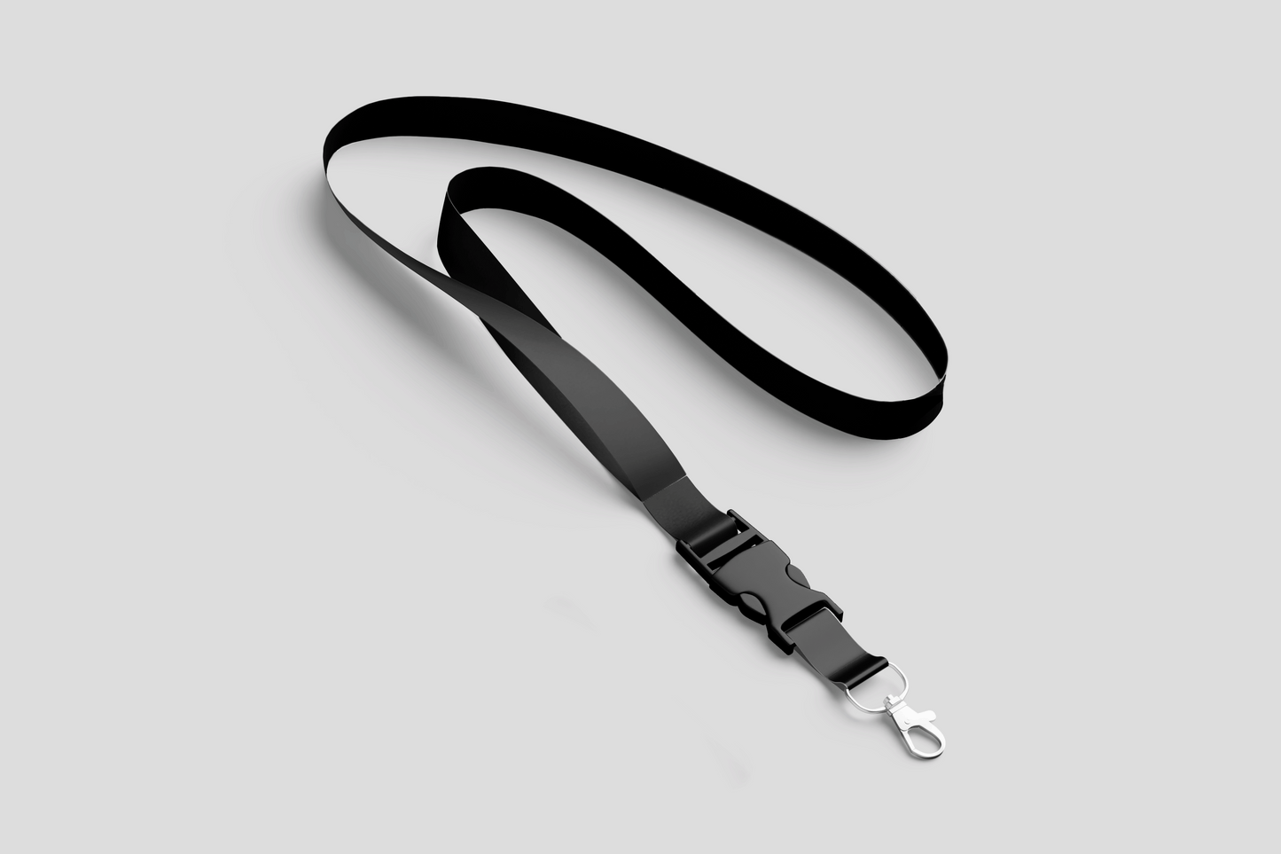 Plain Lanyards Lanyards JM Band EU 1 Black
