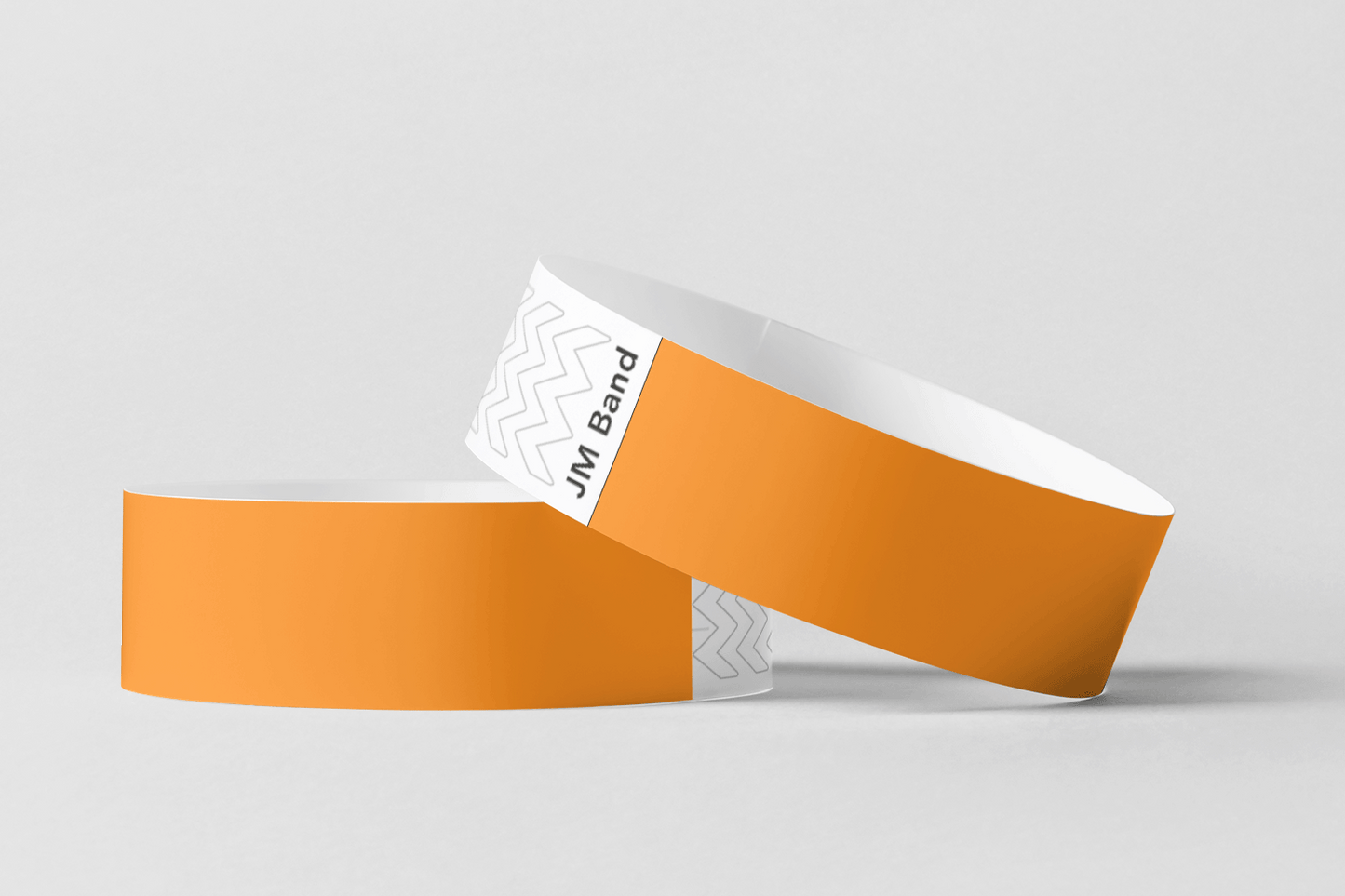 Paper Wristbands - Plain Stock Paper wristbands JM Band® 10 Orange
