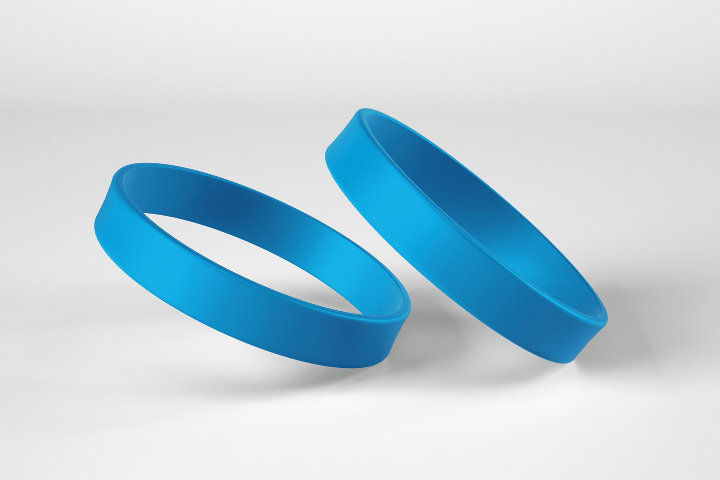Plain Silicone Wristbands Silicone wristbands JM Band® 1 Blue