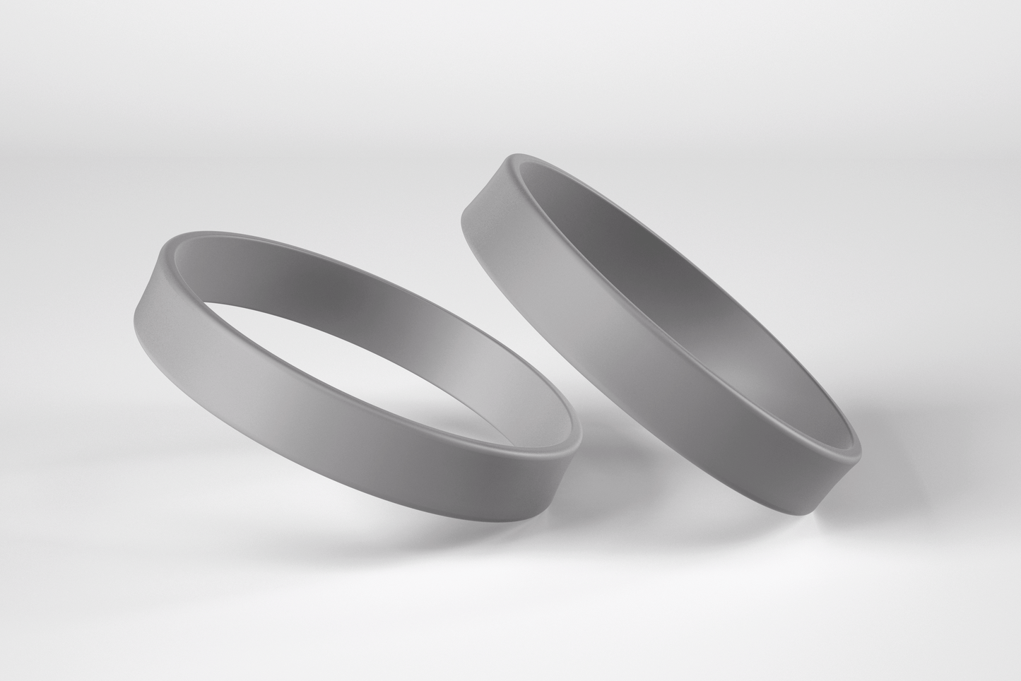 Plain Silicone Wristbands Silicone wristbands JM Band® 1 Gray