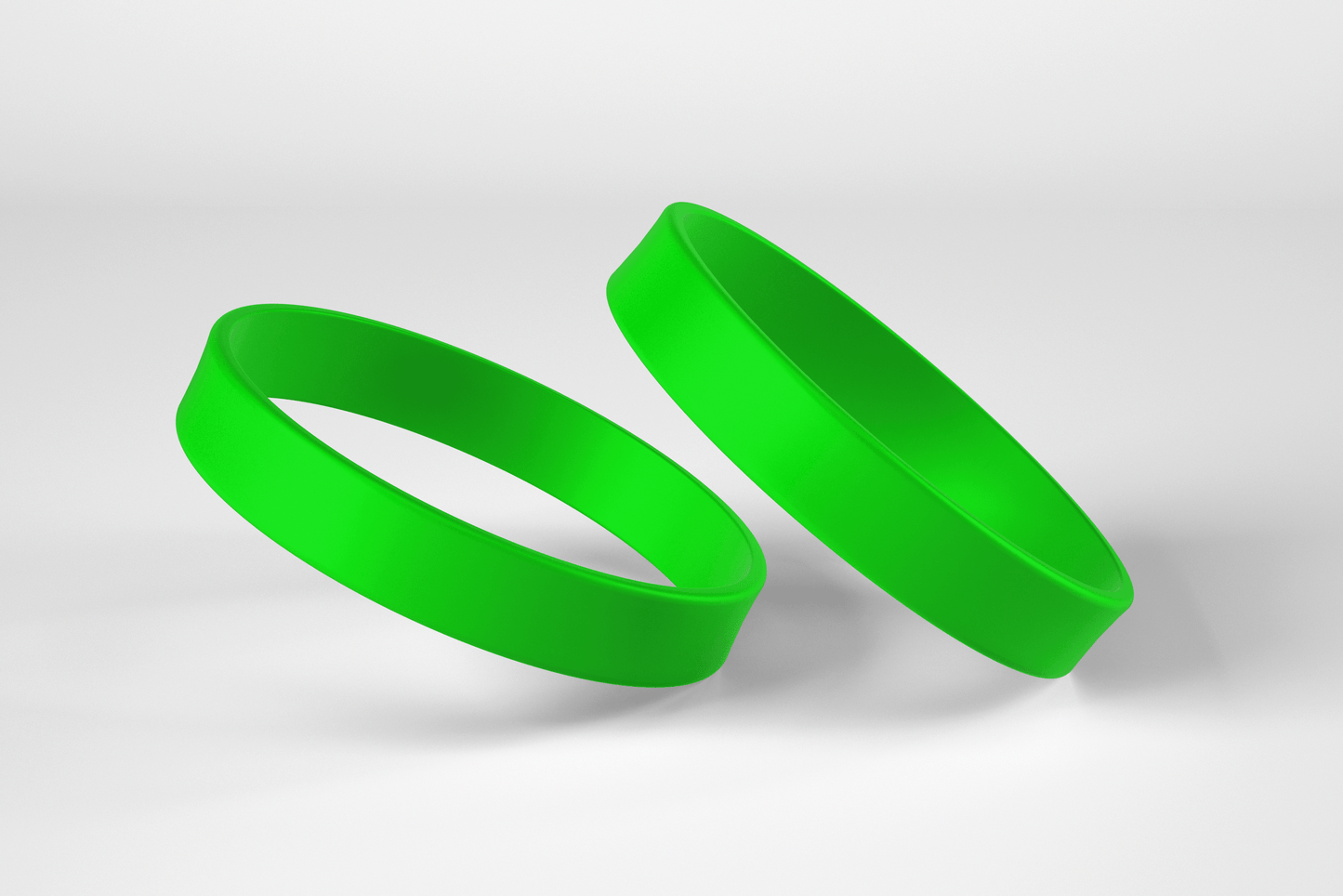 Plain Silicone Wristbands Silicone wristbands JM Band® 1 Green