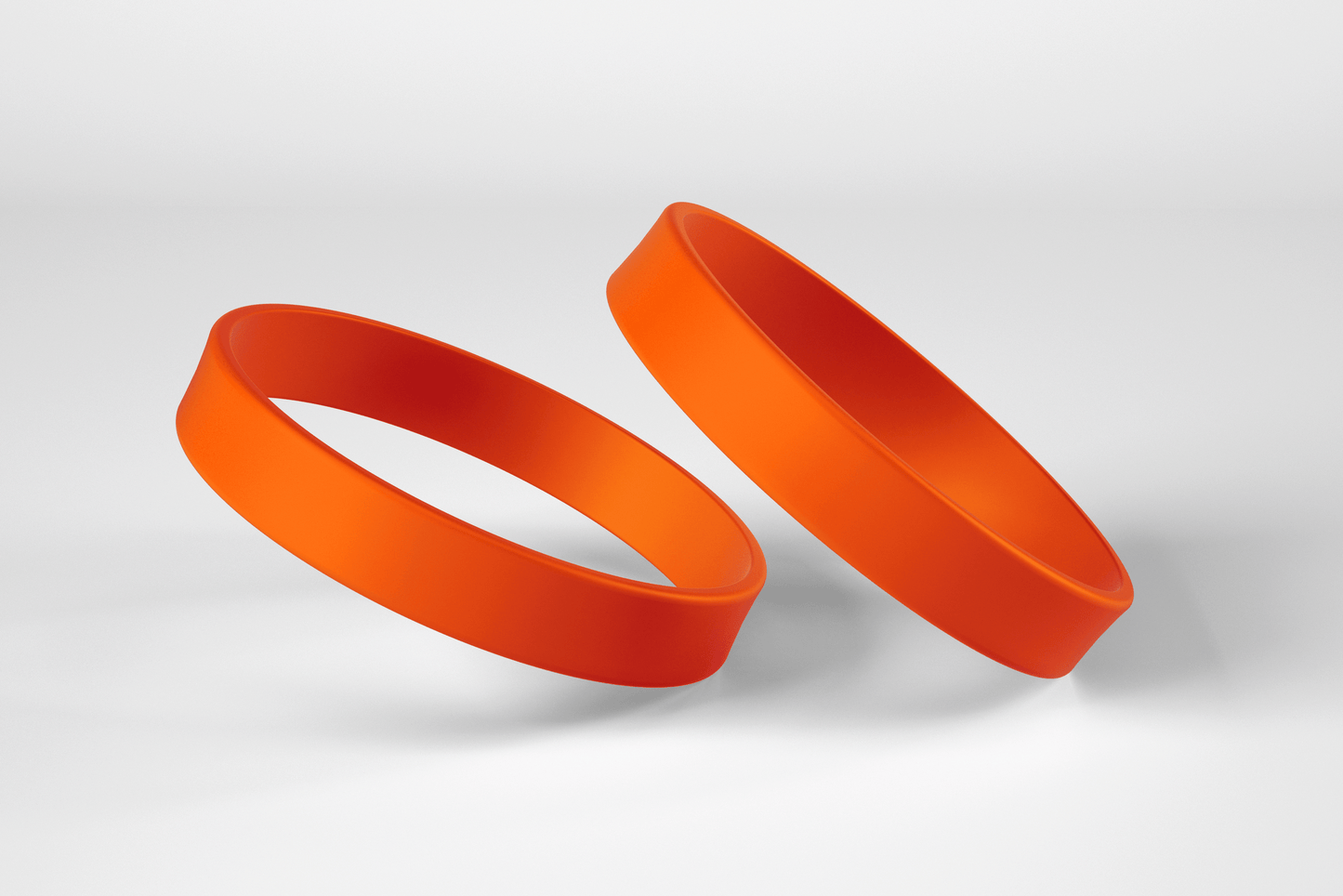 Plain Silicone Wristbands Silicone wristbands JM Band® 1 Orange
