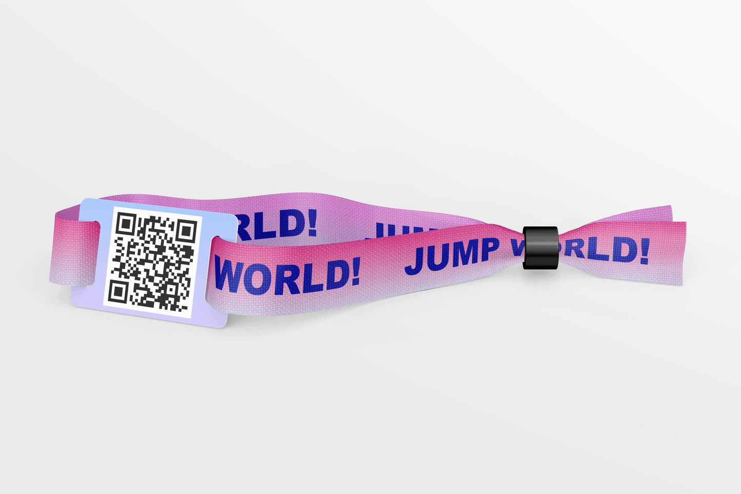 Fabric Wristbands with QR Code - Colour Print Fabric Wristbands JM Band EU