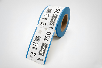 Billets de vestiaire en 3 parties avec impression