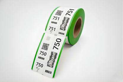 Billets de vestiaire en 3 parties avec impression