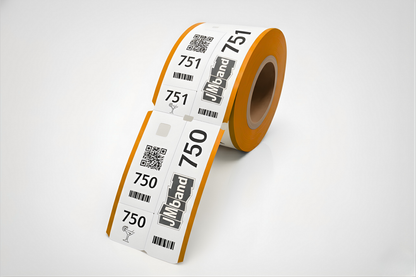 Billets de vestiaire en 3 parties avec impression