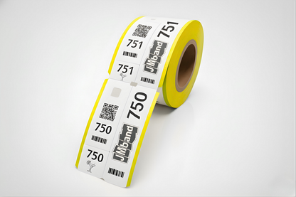 Billets de vestiaire en 3 parties avec impression