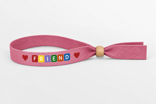 Bracelets en tissu de bambou avec impression couleur