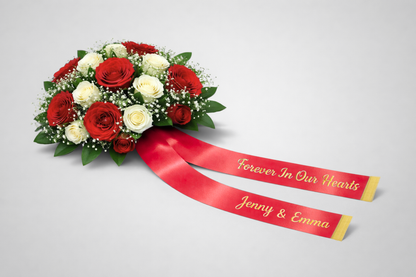 Bouquet Ribbon mat Print