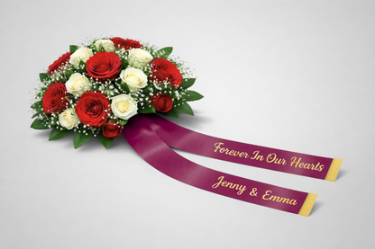 Bouquet Ribbon mat Print