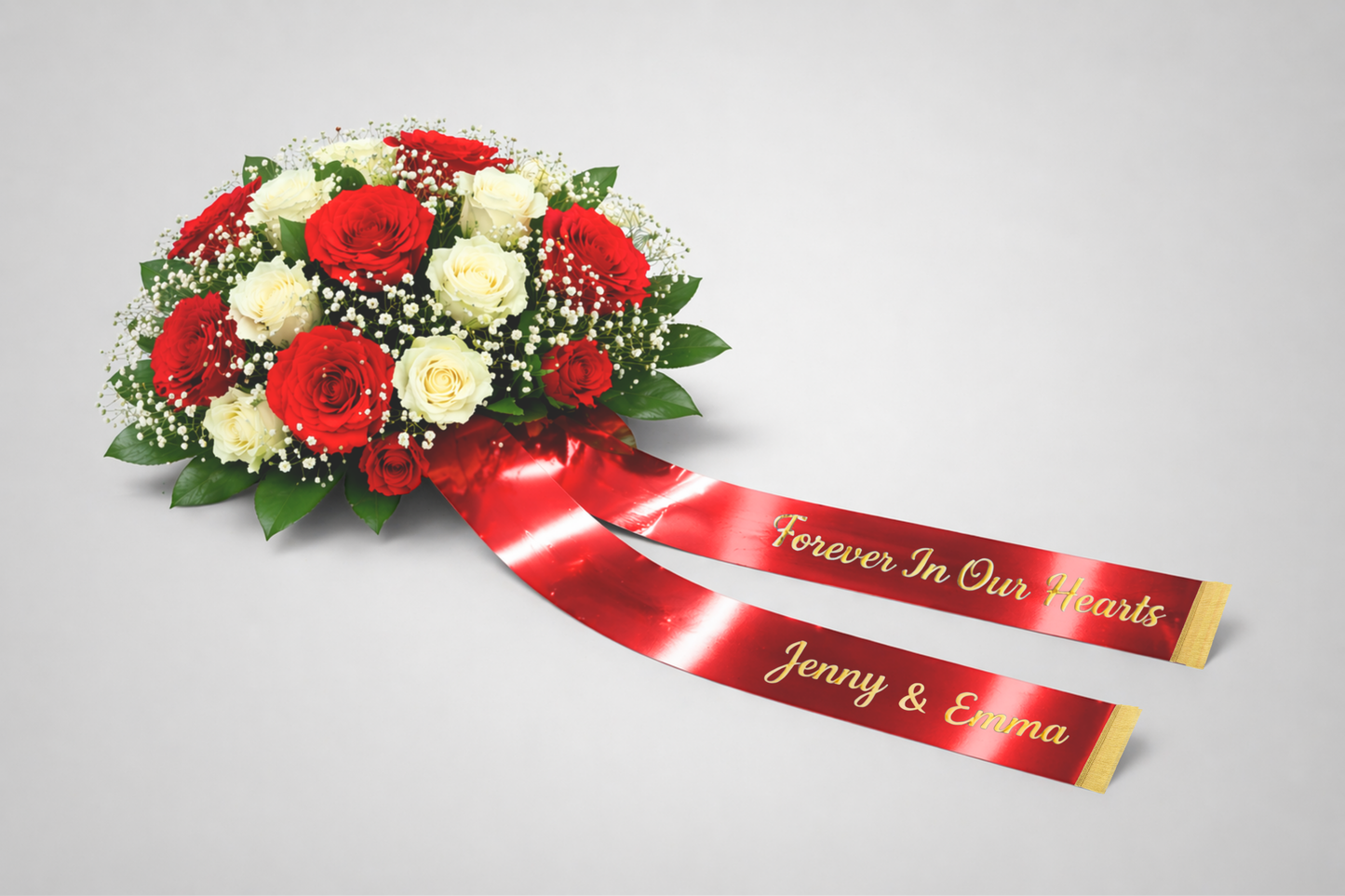 Bouquet Ribbon mat Print