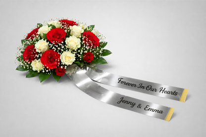 Bouquet Ribbon mat Print