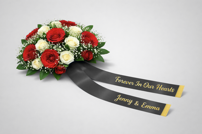 Bouquet Ribbon mat Print