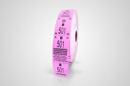 Billets Vestiaire 3-Parties (500 pcs.)