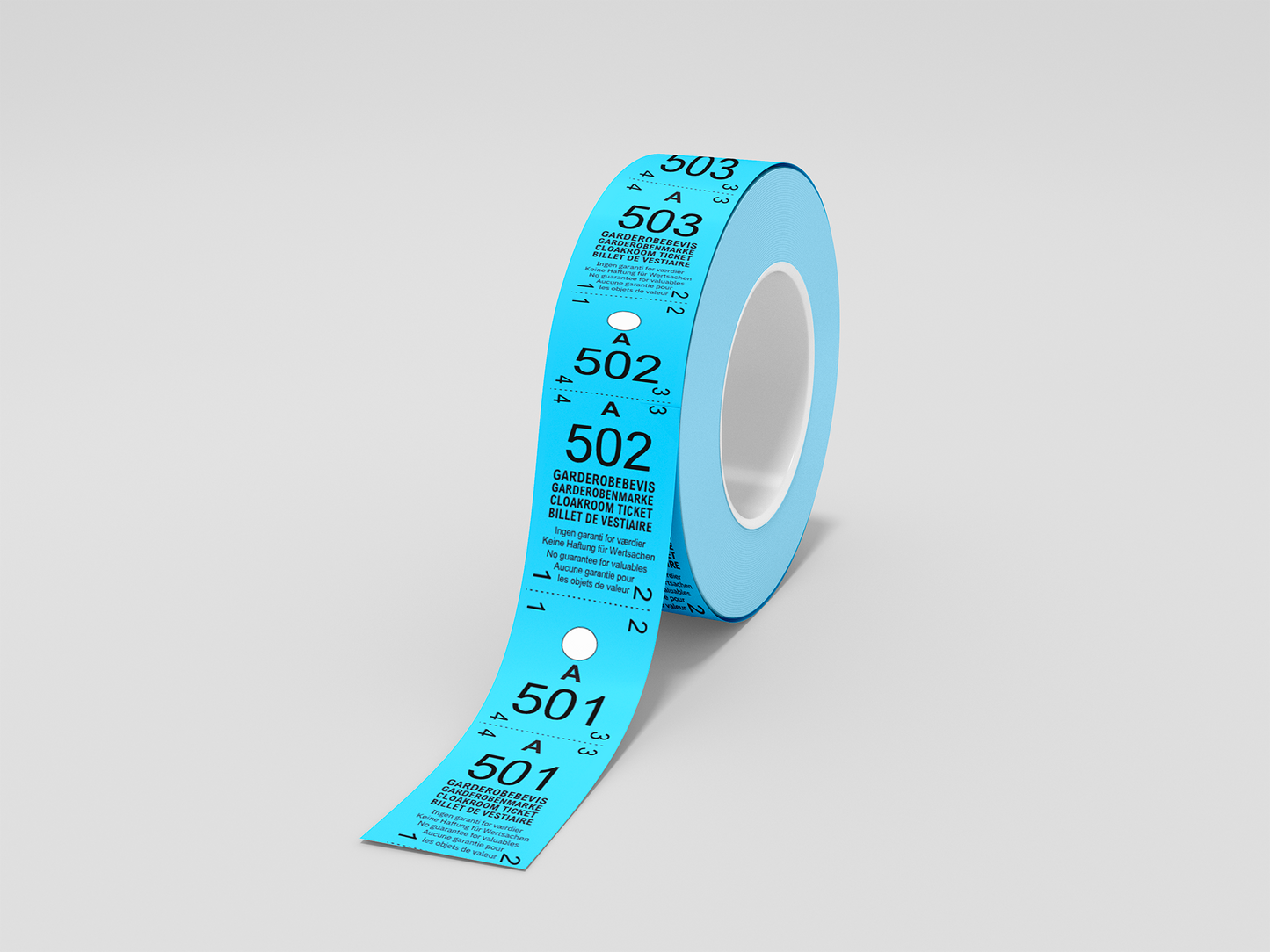 Billets Vestiaire 2-Parties (500 pcs.)