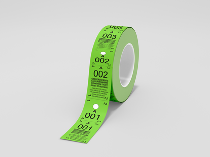 Billets Vestiaire 2-Parties (500 pcs.)