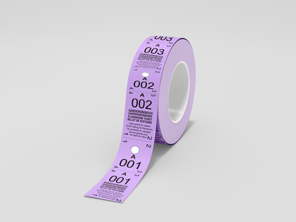 Billets Vestiaire 2-Parties (500 pcs.)