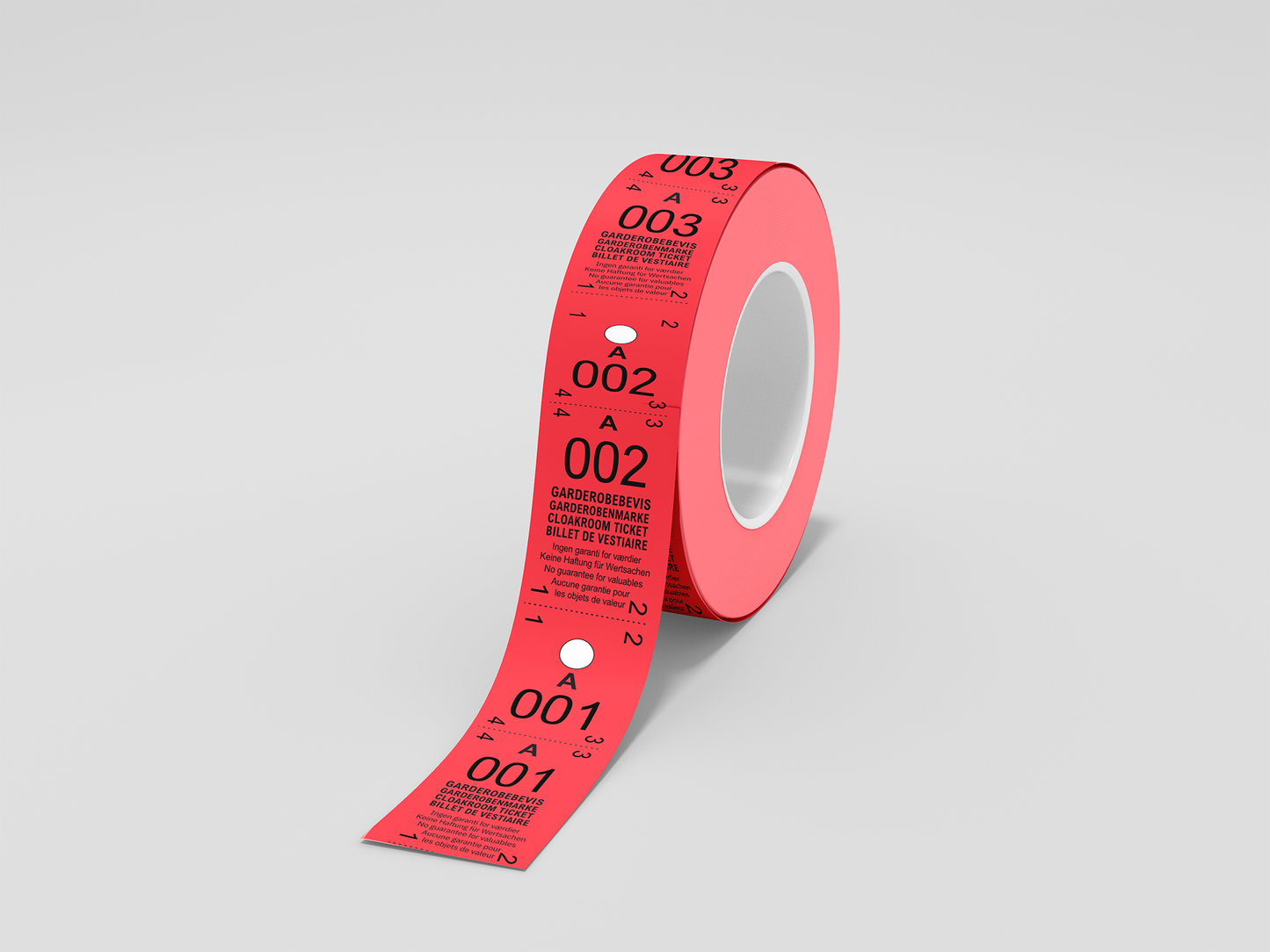 Billets Vestiaire 2-Parties (500 pcs.)