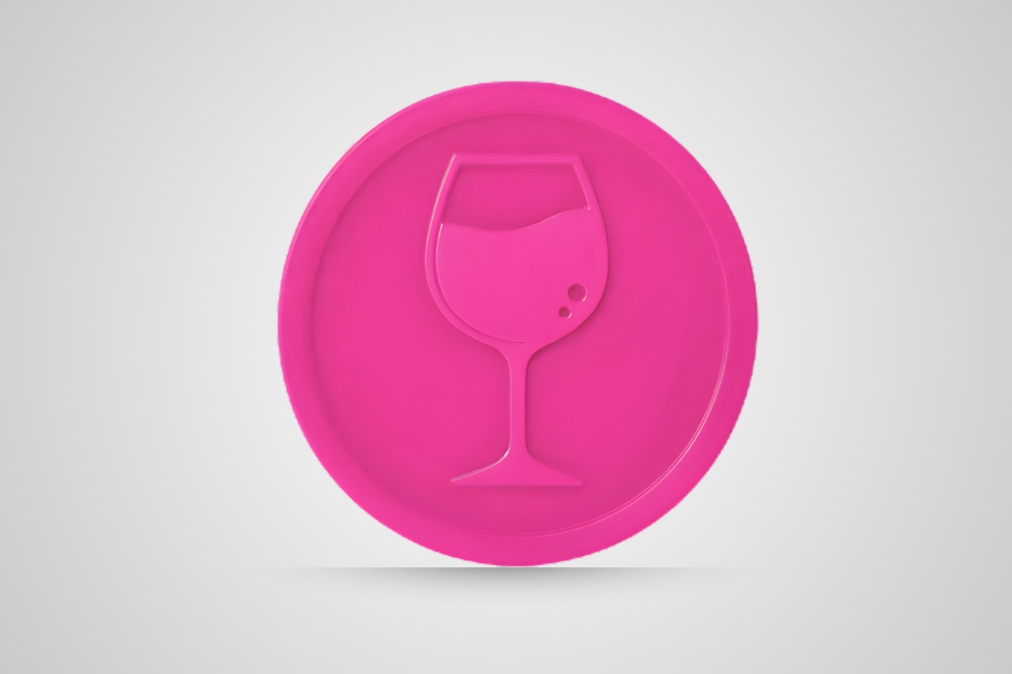Bon de boisson en relief, couleur vin rosé, de la marque JM Band®.