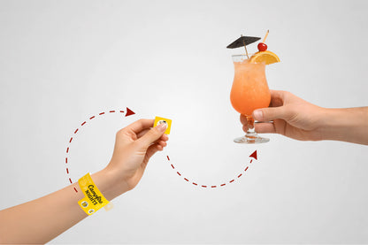 Plastic Entrée Armband mat eraushuelbare Ticket