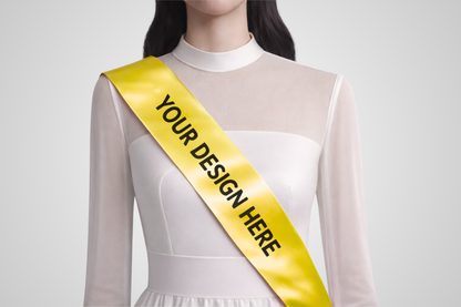 Écharpe d'anniversaire Satin avec Impression