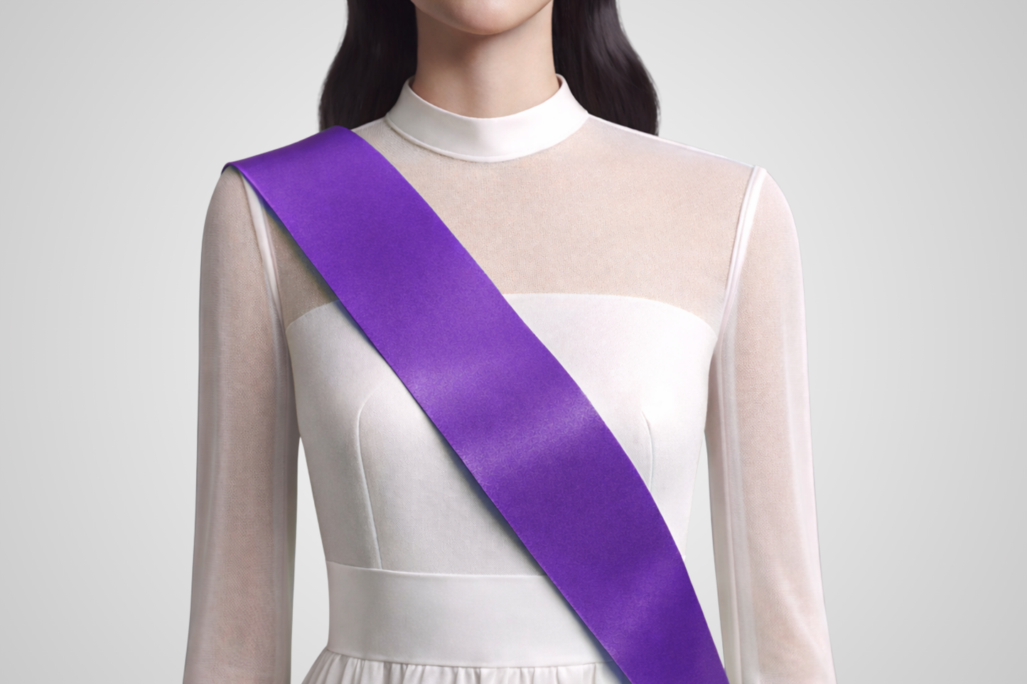 Violett Bestellungsband ouni Drock a violetter Faarf vu JM Band®.