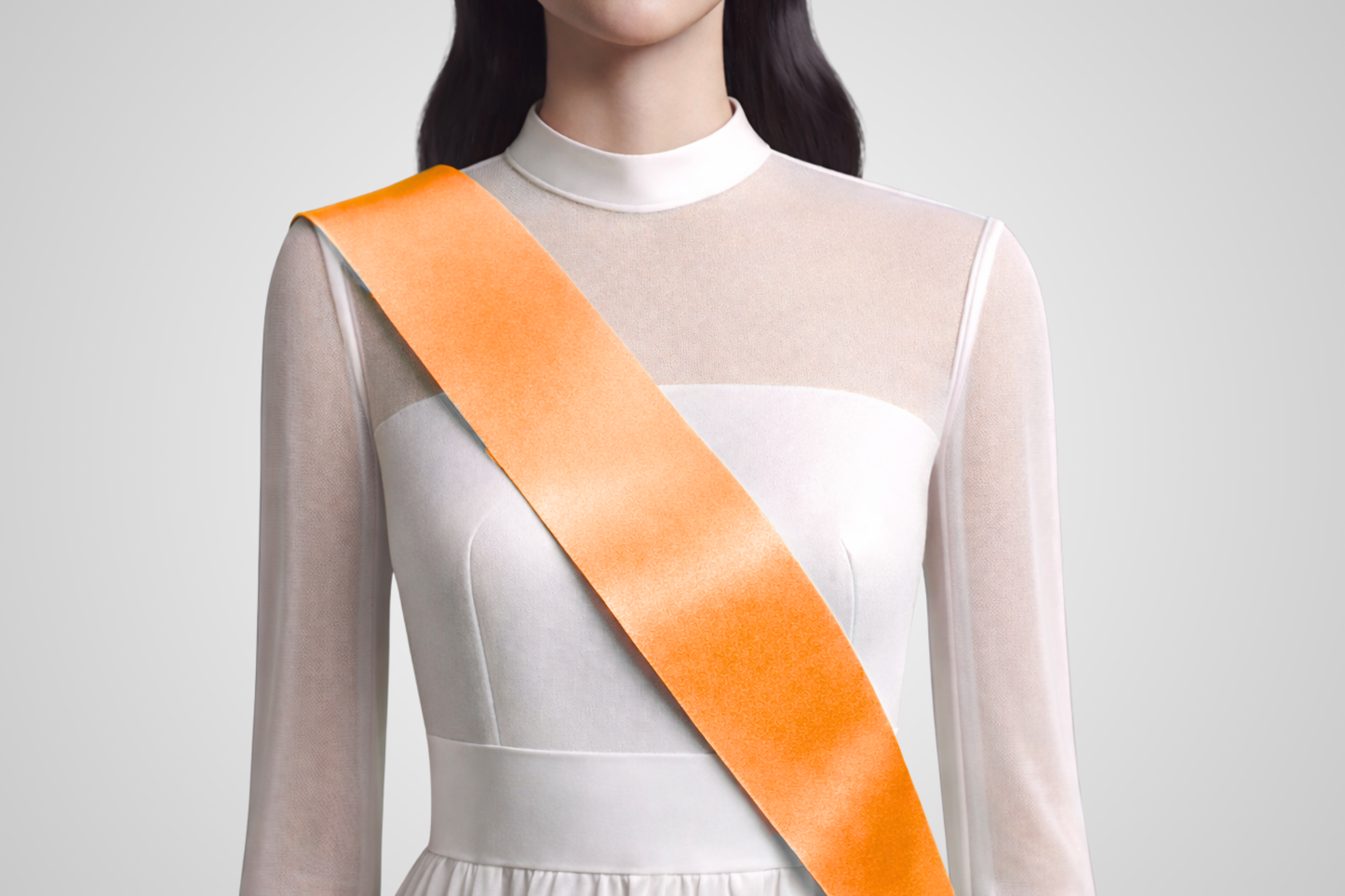 Orange Bestellungsband ouni Drock vu JM Band®.