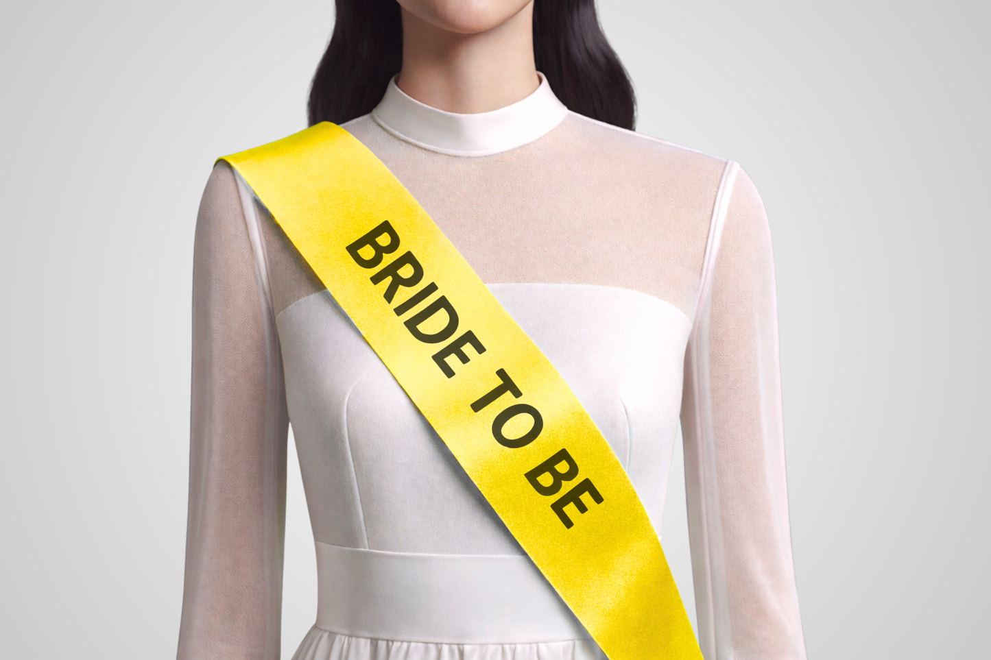 Ruban jaune personnalisé avec impression JM Band®.