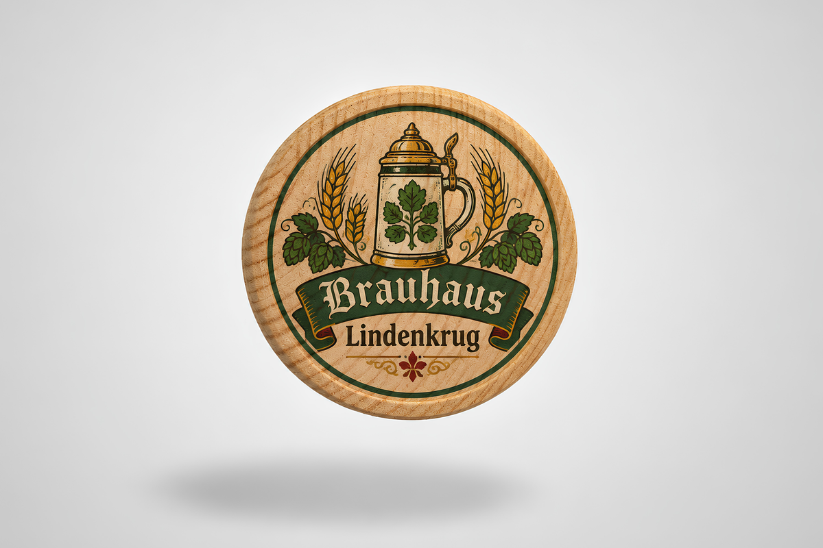 Buy Printed Wooden Tokens with text and logo | JM Band®