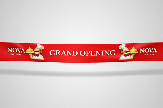 Ruban d'inauguration avec impression couleur