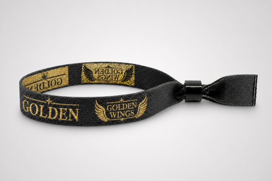 Festival Braceleten gewéckelt mat metallesche Fuedem